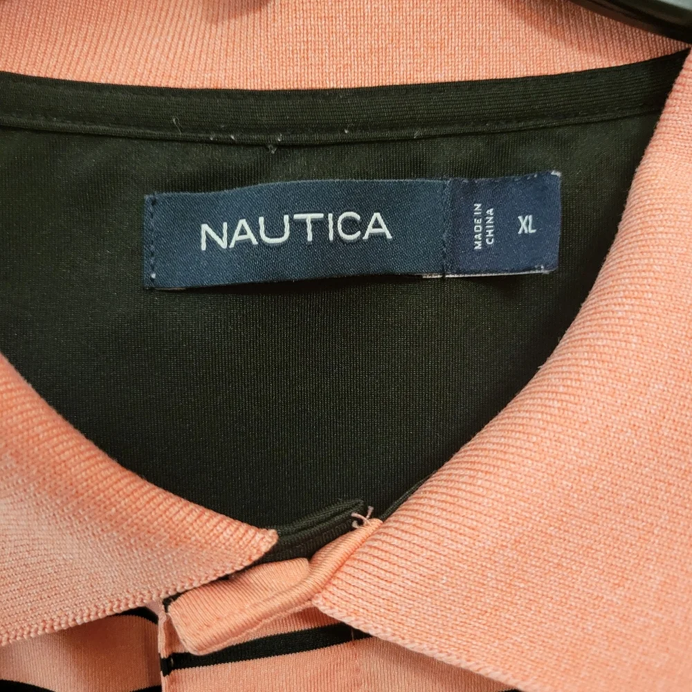 Nautica Men's Striped Short Sleeve Polo Shirt - Picture 3 of 5